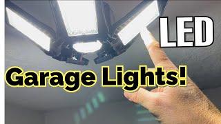 Garage LED lights 100w Adjustable Panels 10,000 lumens 6500K Daylight