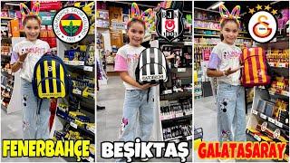 ELİF SİNEM FANATİK KIRTASİYE ALIŞVERİŞİ !! FENERBAHÇE, GALATASARAY ve BEŞİKTAŞ HERŞEY SEPETE !!