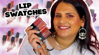 New Lethal Cosmetics Haze Plush Lip Cream Lip Swatches on Tan Skin | Karen Harris Makeup