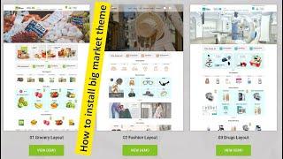 How to install Big Market theme in OpenCart || How to install themes || Install themes in OpenCart