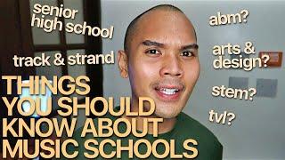 THINGS YOU SHOULD KNOW ABOUT MUSIC SCHOOLS | SENIOR HIGH SCHOOL TRACK & STRAND FOR MUSIC | Vlog #23