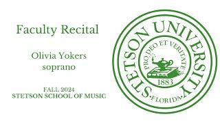 Faculty Recital - Olivia Yolkers - Piano 09/10/2024