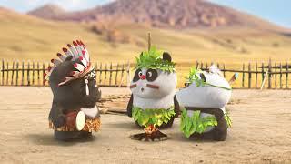 【Bamboo Panda️】Do u like Bamboo n Dundun's new look | Chinese Short Animation | 熊猫班卜 #shorts #funny