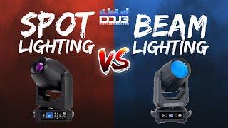 Spot Lights VS Beam Lights - Similarities, Differences, & Best Application for Moving Head Lights