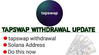 Tapswap Withdrawal Update || How To Withdraw Tapswap To Bank Account