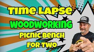 Time Lapse Woodworking, Amazing Picnic Table