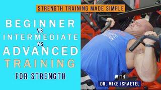 Beginner vs Intermediate vs Advanced Training | Strength Training Made Simple #12