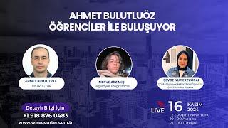 AHMET BULUTLUÖZ ÜNİVERSİTE ÖĞRENCİLERİ İLE BULUŞUYOR