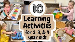 10 Cheap Learning Activities for Toddlers & Preschoolers| Ways to Homeschool Toddlers & Preschoolers