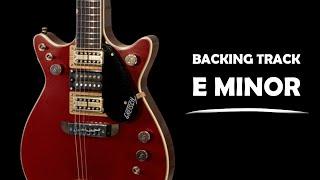 Smooth Rock Groove Guitar Backing Track Jam in E Minor