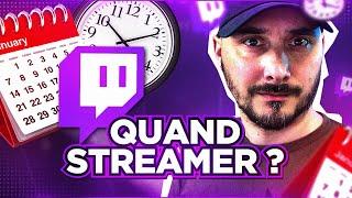 Meilleurs Jours et Meilleurs Horaires de Stream sur Twitch 