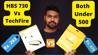 HBS 730 Vs TechFire Bluetooth Earphone | Best BT Headphones Under 500 | Sum Tech