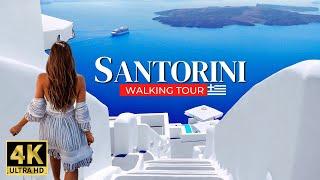 SANTORINI 2024 4K Walking Tour  Greece's Most Magical Island