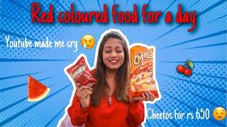 I only ate RED FOOD for a day