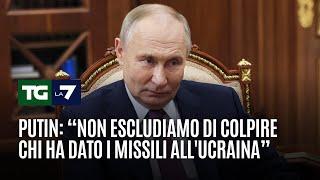 Putin: “non escludiamo di colpire chi ha dato i missili all'Ucraina”