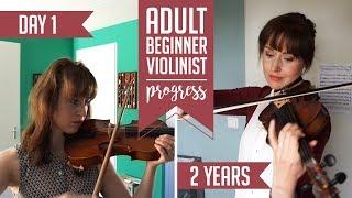 Adult beginner violinist | 2 years progress video