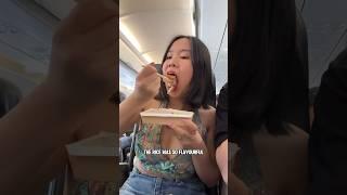 Everything I ate on a 2 hour flight ️