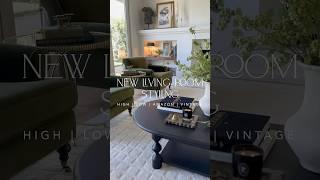 New living room decor styling! #interiordesign #homedecor