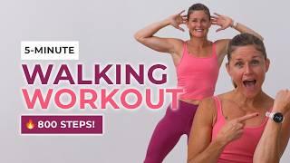 5-Minute Walking Workout (No Equipment, All Standing)