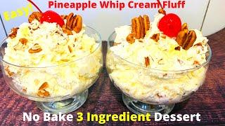 Pecan Pineapple Fluff | Fast #NoBake #Dessert | Tanny Cooks