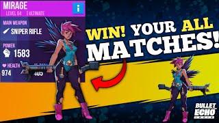 win! your every matches with MIRAGE || Bullet Echo India Gameplay