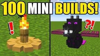 100 MINI Build Hacks & Tricks! [Minecraft]