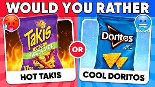 Would You Rather...? HOT vs COLD ️ FOOD Edition