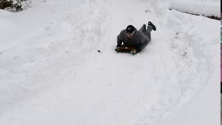 Matthew Doucette - Sledding in Bell Neck, Nova Scotia, Canada