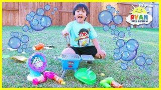 Bubble Machine Toys for kids Pretend Play Grill!