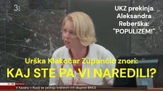 Katastrofalen izpad Urške K. Zupančič – Spopad z Aleksandrom Reberškom (22. 10. 2024)| Svet politike