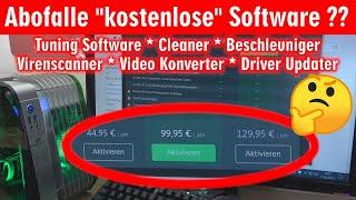 Abofalle kostenlose Software im Internet  Virenscanner ◾ Cleaner ◾ Tuning für Windows 10