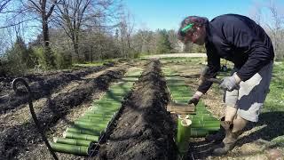 Bamboo Posts Raised Bed