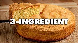 3 Ingredient Sponge Cake Recipe - Italian Sponge Cake