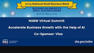 SBA: Accelerate Business Growth with the Help of AI  Co-Sponsor: Visa | SHE BOSS TALK