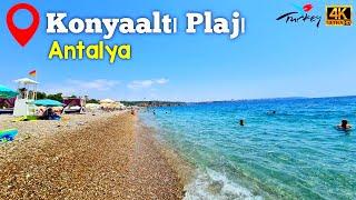 Antalya Konyaalti Beach Walking Tour - 4K (2024) | Best Places to Visit in Antalya