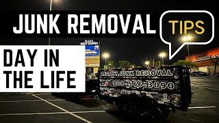 Junk removal day full of jobs! $1500 day Tips for beginners / how to grow your business