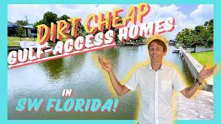 2024's CHEAPEST WATERFRONT Gulf-access homes in SW Florida