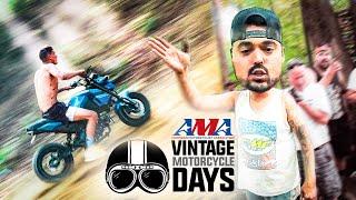 Bikes, Beer & No Helmets.. But We Signed The WAIVER! | AMA Motorcycle Vintage Days 2024