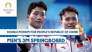 Double Podium for People's Republic of China  | Men's 3m Springboard | #Paris2024 Highlights