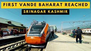 VANDE BAHARAT REACHED KASHMIR || KATRA TO SRINAGAR BUDGAM