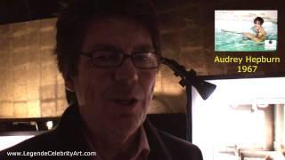 Celebrity DJ Mike Read talks about the poster of Audrey Hepburn