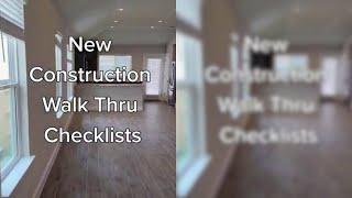 New Construction Buyer Walk Thru Checklist | Austin Texas Realtor