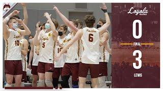 Loyola vs. Lewis | Men's Volleyball Highlights (Game 1)