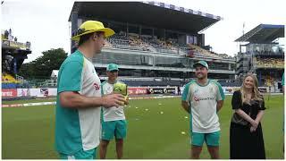 Josh Inglis receives ODI cap No.238 from Mitch Marsh | Sri Lanka v Australia ODIs - Men