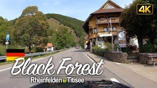 Driver's View: Driving the Black Forest from Rheinfelden to Titisee, Germany