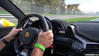 280km/h Ferrari 458 Speciale OnBoard Ride Flat Out on Track!!