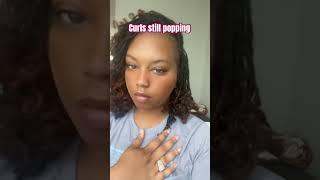 Flexirod curls still holding on  #trending #naturalhair #microlocsjourney #hairstyles #viral #hair