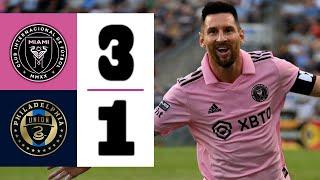 LIONEL MESSI CAN'T STOP SCORING GOALS | Inter Miami vs Philadelphia 3-1 | Highlights & Goals 2024