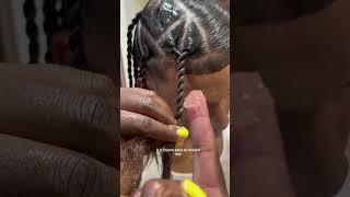 D D Osama twist on straight hair #oqhair #twist #hairtutorial #fashionstyle