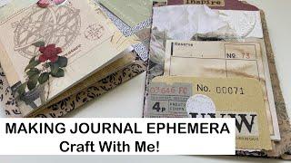 MULTI POCKETS JUNK JOURNAL EPHEMERA - CRAFT WITH ME - DIY - QUICK WEEKEND CRAFTS - EASY!!